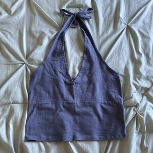 Navy Blue Hollister halter top